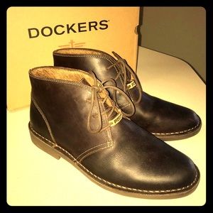 BROWN LEATHER BOOT (DOCKERS, Size 13)